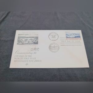 1960 First Mechanical Post Office First Day of Issue Commemorative Envelope